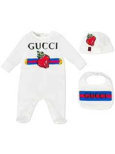 Gucci Kids ромпер с логотипом