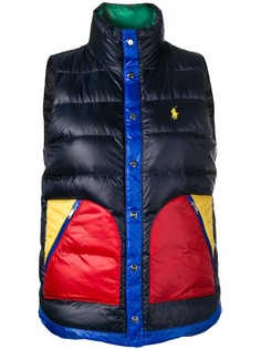 Polo Ralph Lauren пуховый жилет с контрастными карманами