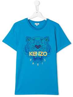 Kenzo Kids футболка с принтом тигра