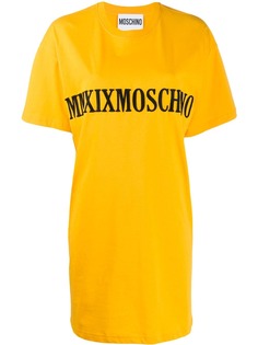 Moschino платье-футболка MMXIX с вышивкой