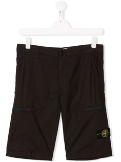 Stone Island Junior шорты с логотипом