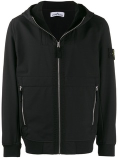 Stone Island куртка-бомбер с капюшоном