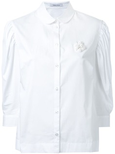 Simone Rocha плиссированная рубашка с буффами на рукавах
