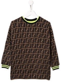 Fendi Kids джемпер с логотипом