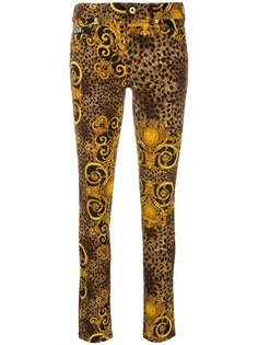 Versace Jeans Couture джинсы скинни с леопардовым принтом