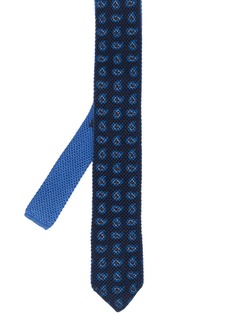 Ermenegildo Zegna галстук с вышитым узором пейсли