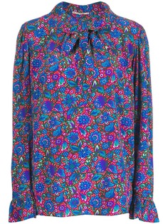 Yves Saint Laurent Pre-Owned блузка 1970-х годов с цветочным принтом