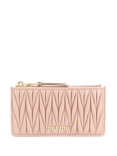 Miu Miu стеганый картхолдер