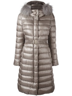 Herno удлиненный стеганый пуховик