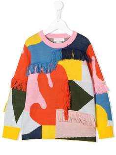 Stella McCartney Kids джемпер с бахромой