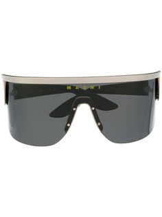 Marni Eyewear солнцезащитные очки-авиаторы с затемненными линзами