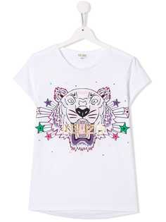 Kenzo Kids футболка с принтом