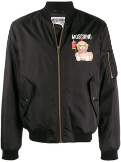 Moschino куртка-бомбер Teddy Bear