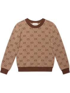 Gucci Kids трикотажный джемпер с логотипом GG