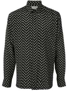 Saint Laurent рубашка с принтом