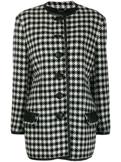 Versace Pre-Owned пальто 1980-х годов в ломаную клетку