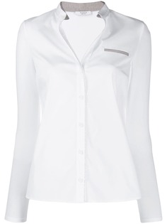 Peserico рубашка с контрастным нагрудным карманом