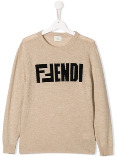 Fendi Kids джемпер с логотипом