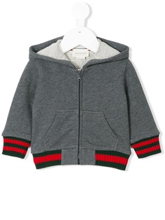 Gucci Kids худи с полосатой отделкой