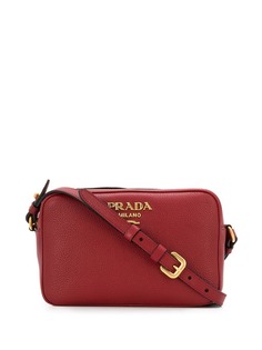 Prada сумка на плечо с металлическим логотипом