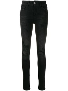 Philipp Plein джинсы скинни с прорезями