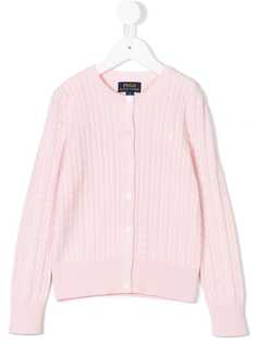 Ralph Lauren Kids кардиган вязки с косичками