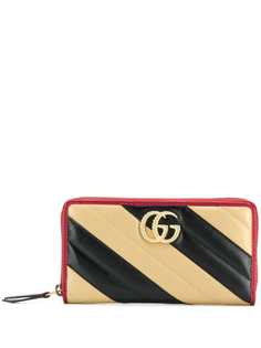 Gucci кошелек GG Marmont с круговой молнией