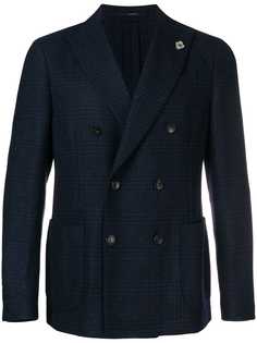 Lardini двубортный блейзер в клетку
