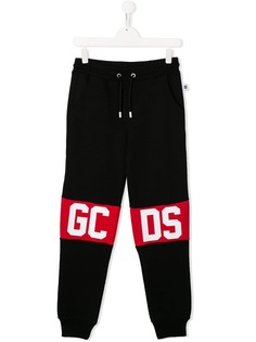 Gcds Kids спортивные брюки с контрастным логотипом