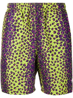 Stussy плавки-шорты с леопардовым принтом