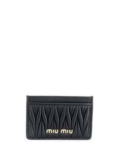 Miu Miu стеганый картхолдер