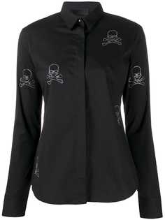 Philipp Plein рубашка с декором Skull