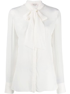 Alexander McQueen блузка с завязкой на бант