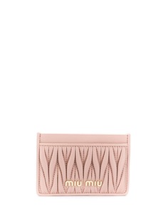 Miu Miu стеганый картхолдер