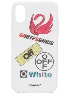 Off-White чехол для iPhone X с принтом