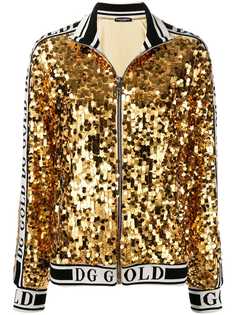 Dolce & Gabbana куртка-бомбер с пайетками