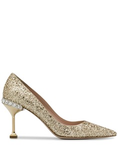 Miu Miu декорированные туфли-лодочки