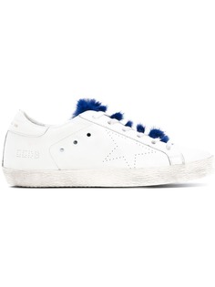 Golden Goose кроссовки Superstar с норковым мехом