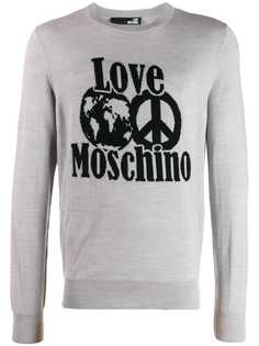 Love Moschino джемпер вязки интарсия с логотипом