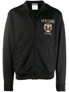 Moschino бомбер с контрастным логотипом