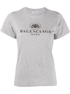 Balenciaga футболка с логотипом BB