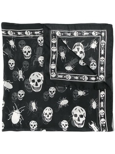 Alexander McQueen платок с принтом Skull