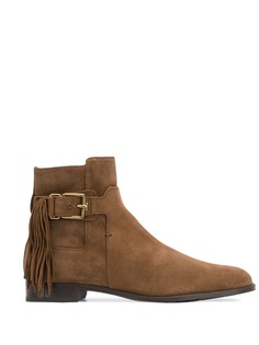 Tods ботильоны с бахромой