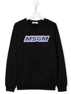 Msgm Kids толстовка с логотипом
