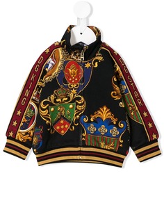 Dolce & Gabbana Kids бомбер с принтом