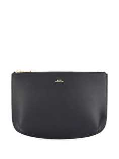 A.P.C. клатч с тисненым логотипом