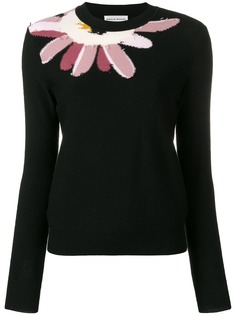 Sonia Rykiel джемпер с цветочной отделкой