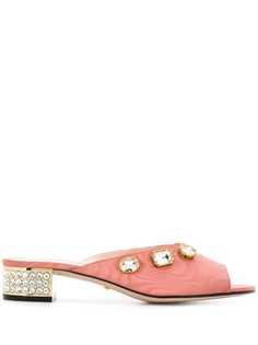 Gucci мюли с кристаллами