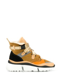 Chloé ботинки со вставками