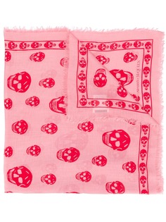 Alexander McQueen платок с принтом Skull